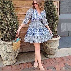 Anthropologie Not So Serious Behati Mini Dress XS Boho Tie-dye Like New Boho‎